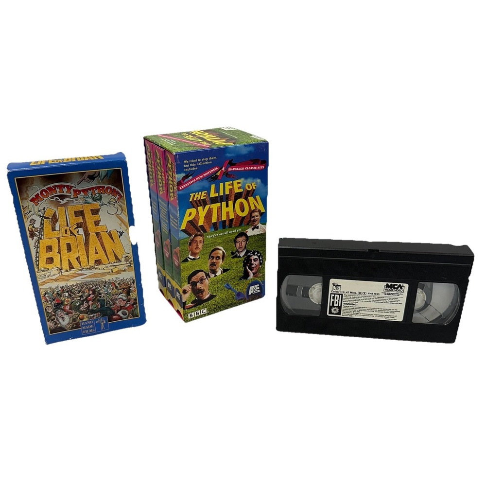 Lot of 3 Monty Python Life of Brian Meaning of Life Life of Python